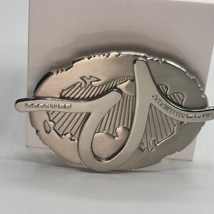 Rocawear Belt Buckle Mens OS Silver Excellent Oval Logo Est 1999 Streetwear